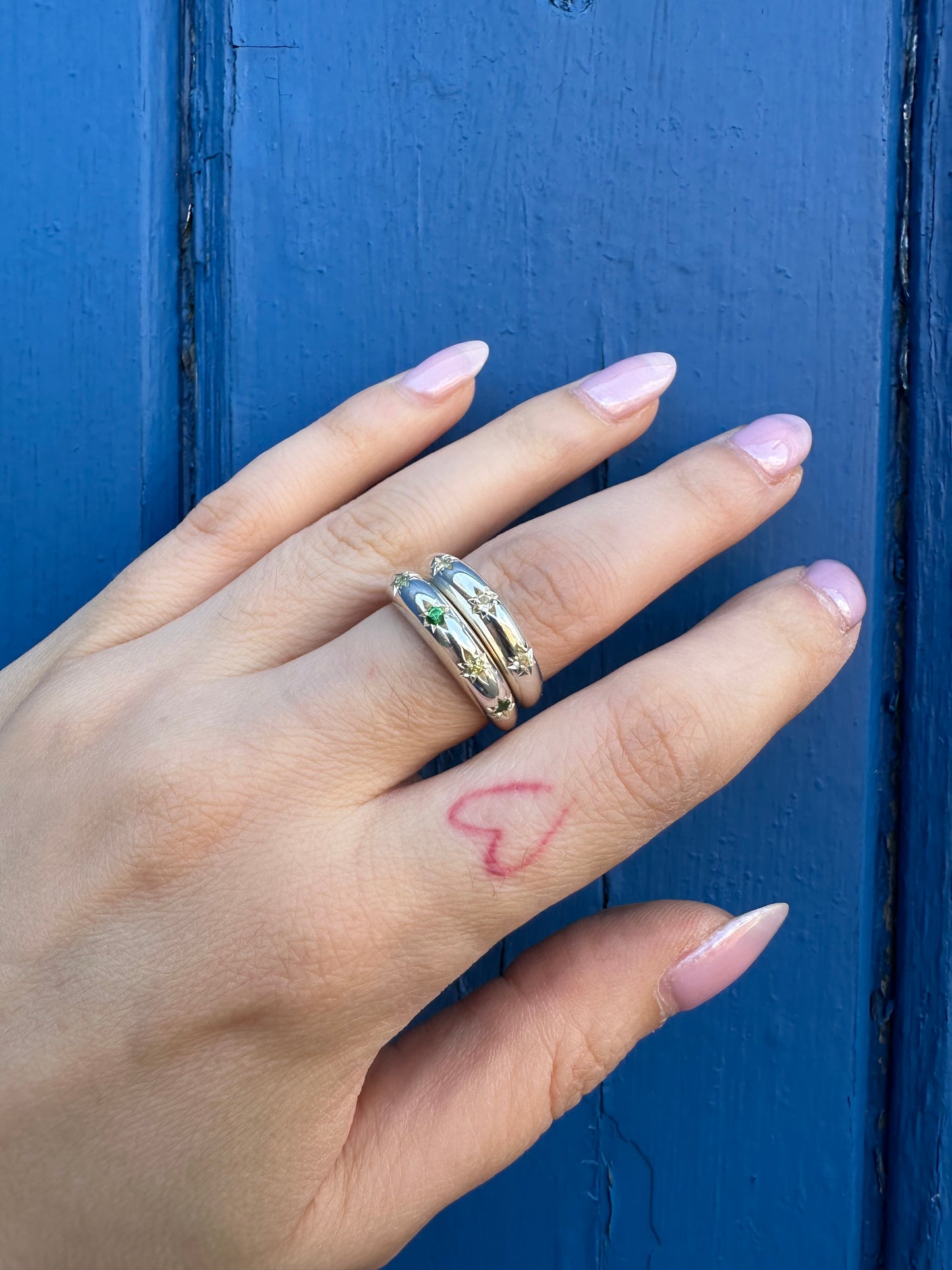 Domed Band Lemon quartz