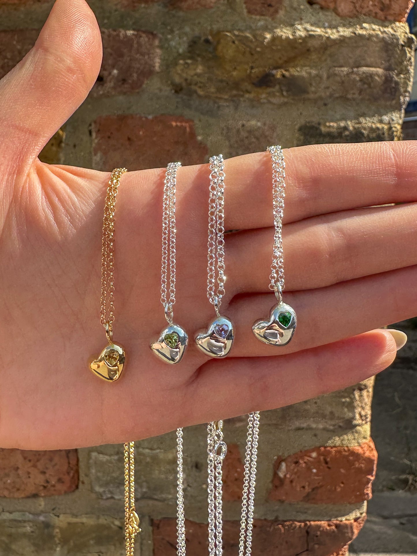 Bubble heart pendant